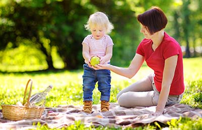 Farmhouse with babysitter
