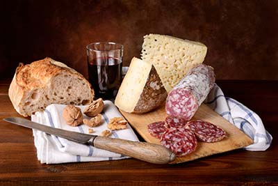 Wine tasting in farmhouse in Italy